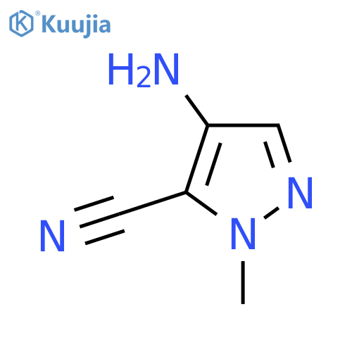 4-amino-2-methylpyrazole-3-carbonitrile structure