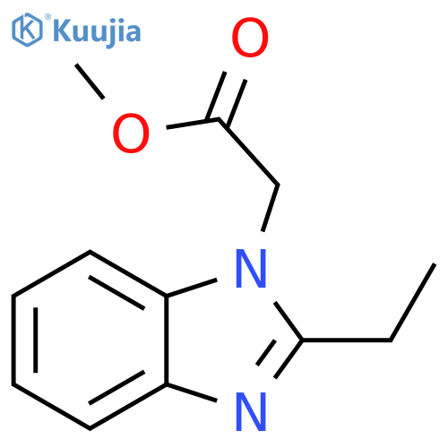 1H-Benzimidazole-1-acetic acid, 2-ethyl-, methyl ester structure