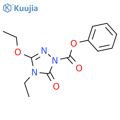 1H-1,2,4-Triazole-1-carboxylic acid, 3-ethoxy-4-ethyl-4,5-dihydro-5-oxo-, phenyl ester structure