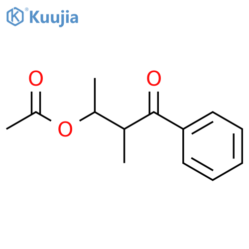 1-Butanone, 3-(acetyloxy)-2-methyl-1-phenyl- structure
