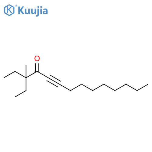 5-Tetradecyn-4-one, 3-ethyl-3-methyl- structure