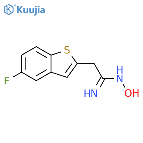 Benzo[b]thiophene-2-ethanimidamide, 5-fluoro-N-hydroxy- structure