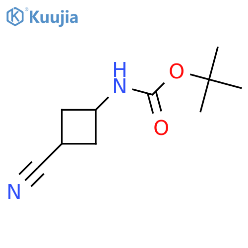 Tert-butyl N-(3-cyanocyclobutyl)carbamate structure