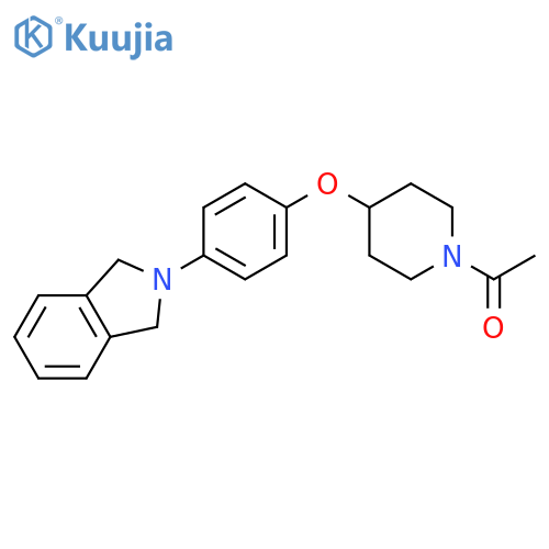 Piperidine, 1-acetyl-4-[4-(1,3-dihydro-2H-isoindol-2-yl)phenoxy]- structure