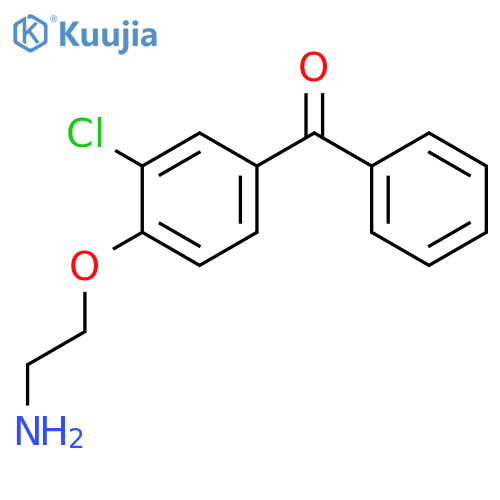 Methanone, [4-(2-aminoethoxy)-3-chlorophenyl]phenyl- structure