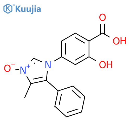 Benzoic acid,2-hydroxy-4-(4-methyl-3-oxido-5-phenyl-1H-imidazol-1-yl)- structure