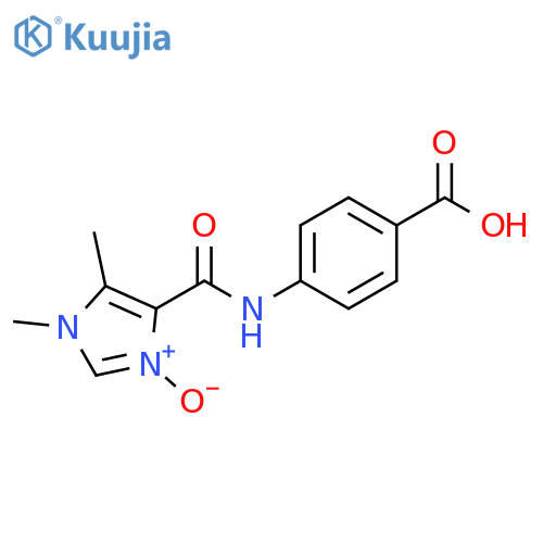 Benzoic acid,4-[[(1,5-dimethyl-3-oxido-1H-imidazol-4-yl)carbonyl]amino]- structure
