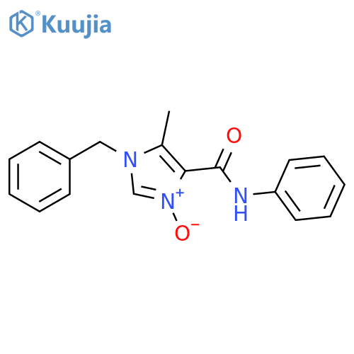 1H-Imidazole-4-carboxamide, 5-methyl-N-phenyl-1-(phenylmethyl)-,3-oxide structure