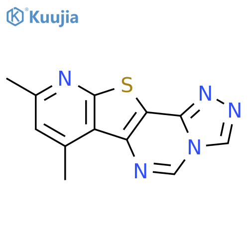 PYRIDO[3',2':4,5]THIENO[2,3-E]-1,2,4-TRIAZOLO[4,3-C]PYRIMIDINE, 7,9-DIMETHYL- structure