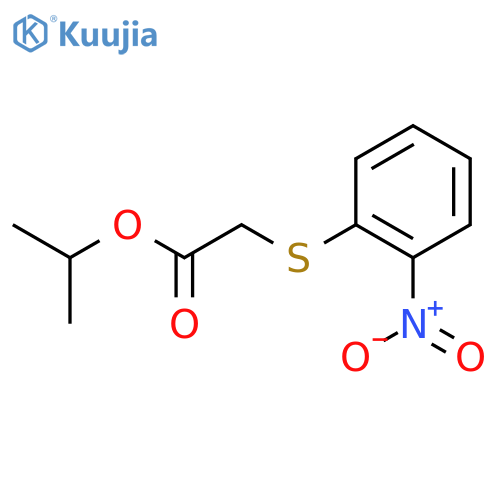Acetic acid, [(2-nitrophenyl)thio]-, 1-methylethyl ester structure