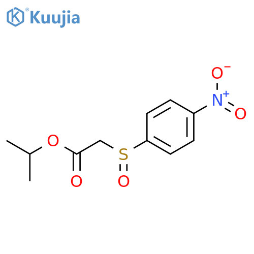 Acetic acid, [(4-nitrophenyl)sulfinyl]-, 1-methylethyl ester structure