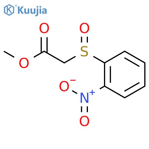 Acetic acid, [(2-nitrophenyl)sulfinyl]-, methyl ester structure
