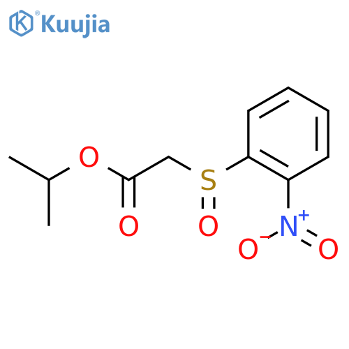 Acetic acid, [(2-nitrophenyl)sulfinyl]-, 1-methylethyl ester structure