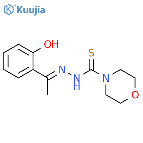 4-MORPHOLINECARBOTHIOIC ACID, [1-(2-HYDROXYPHENYL)ETHYLIDENE]HYDRAZIDE structure