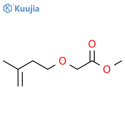 Acetic acid, [(3-methyl-3-butenyl)oxy]-, methyl ester structure