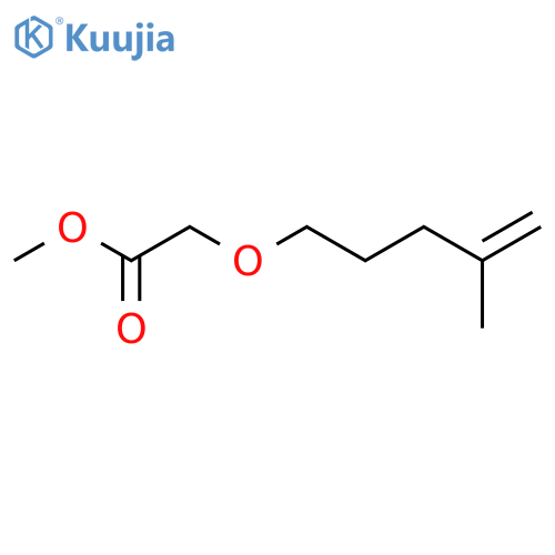 Acetic acid, [(4-methyl-4-pentenyl)oxy]-, methyl ester structure