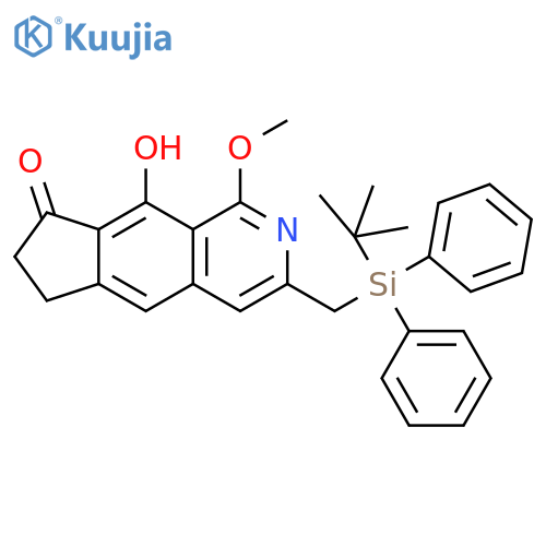 8H-Cyclopent[g]isoquinolin-8-one,3-[[(1,1-dimethylethyl)diphenylsilyl]methyl]-6,7-dihydro-9-hydroxy-1-methoxy- structure