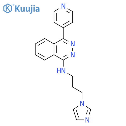 1-Phthalazinamine, N-[3-(1H-imidazol-1-yl)propyl]-4-(4-pyridinyl)- structure