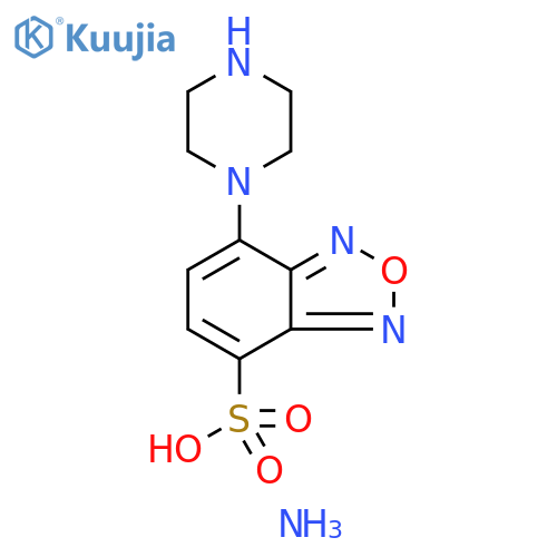 2,1,3-Benzoxadiazole-4-sulfonic acid, 7-(1-piperazinyl)-, ammonium salt (1:1) structure