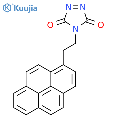 3H-1,2,4-Triazole-3,5(4H)-dione, 4-[2-(1-pyrenyl)ethyl]- structure