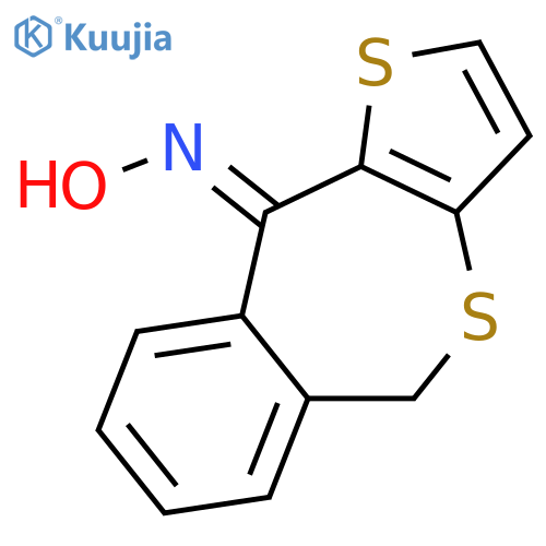 Thieno[3,2-c][2]benzothiepin-10(5H)-one, oxime, (E)- structure