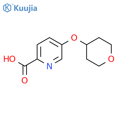 5-(Oxan-4-yloxy)pyridine-2-carboxylic acid structure