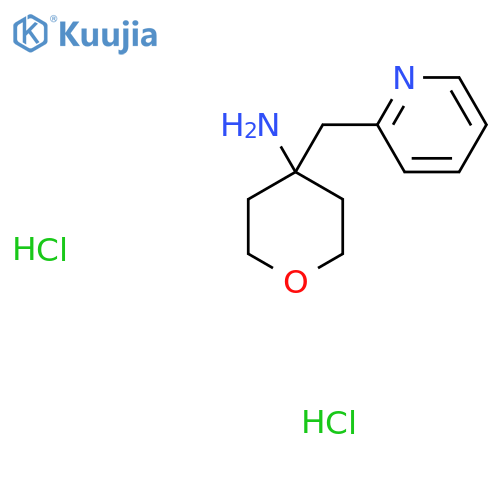 4-(Pyridin-2-ylmethyl)tetrahydro-2H-pyran-4-amine dihydrochloride structure