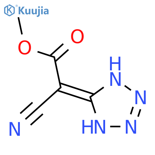 Acetic acid, cyano(1,4-dihydro-5H-tetrazol-5-ylidene)-, methyl ester structure