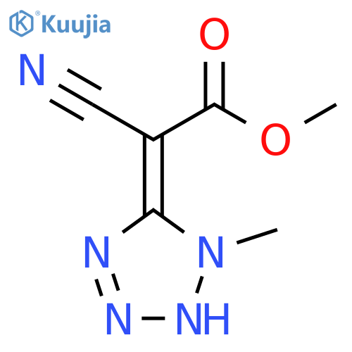Acetic acid, cyano(1,4-dihydro-1-methyl-5H-tetrazol-5-ylidene)-, methylester, (E)- structure