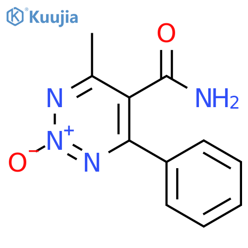 1,2,3-Triazine-5-carboxamide, 4-methyl-6-phenyl-, 2-oxide structure