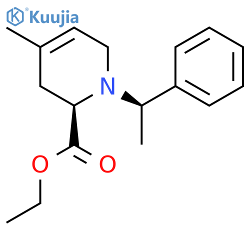(2R)-1,2,3,6-Tetrahydro-4-methyl-1-(1R)-1-phenylethyl-2-pyridinecarboxylic Acid Ethyl Ester structure
