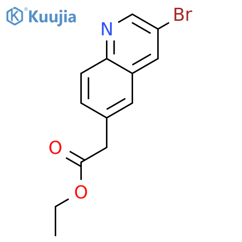 Ethyl 2-(3-bromoquinolin-6-yl)acetate structure