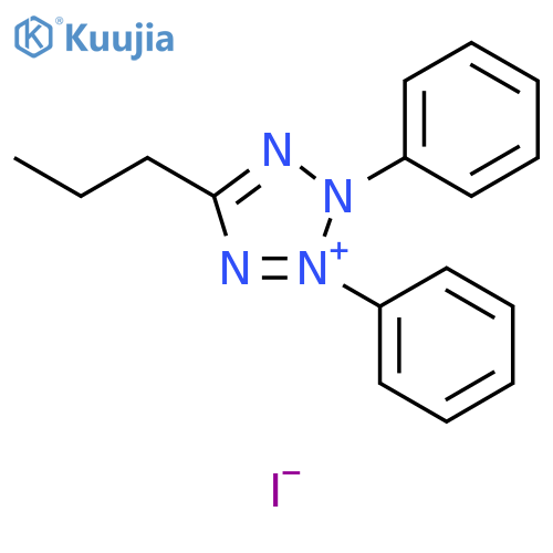 2H-Tetrazolium, 2,3-diphenyl-5-propyl-, iodide structure