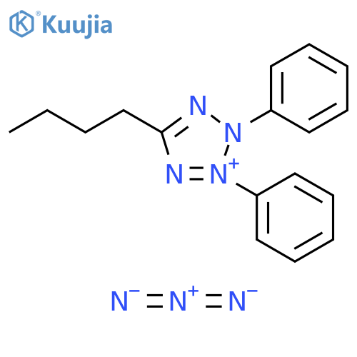 2H-Tetrazolium, 5-butyl-2,3-diphenyl-, azide structure