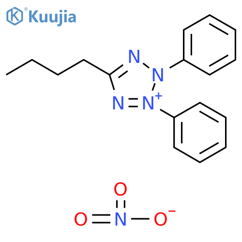 2H-Tetrazolium, 5-butyl-2,3-diphenyl-, nitrate structure
