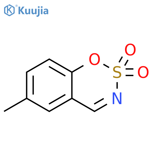 1,2,3-Benzoxathiazine, 6-methyl-, 2,2-dioxide structure