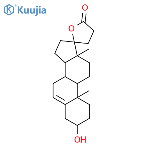 3β,17α-dihydroxypregn-5-ene-21-carboxylic acid γ-lactone structure