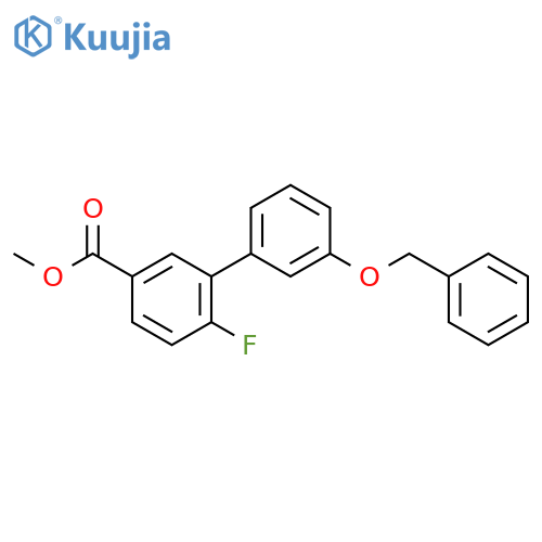 Methyl 3-3-(benzyloxy)phenyl-4-fluorobenzoate structure