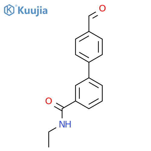 N-Ethyl-3-(4-formylphenyl)benzamide structure