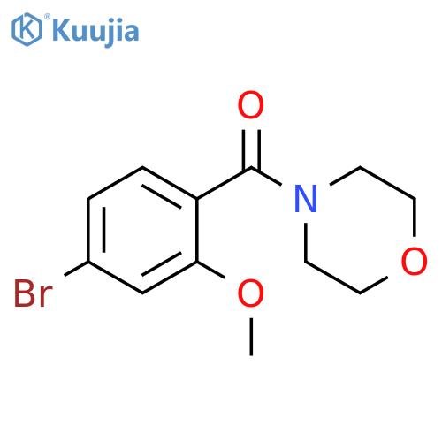 4-(4-Bromo-2-methoxyphenyl)carbonylmorpholine structure