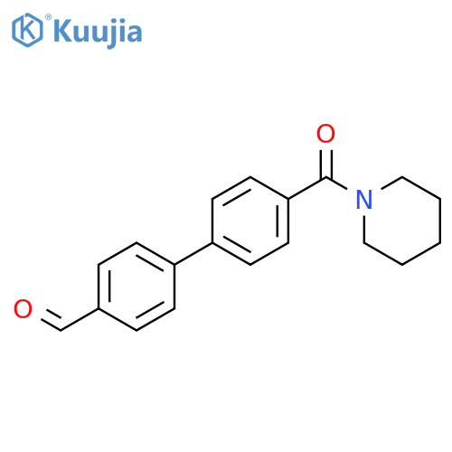 4-4-(Piperidinocarbonyl)phenylbenzaldehyde structure