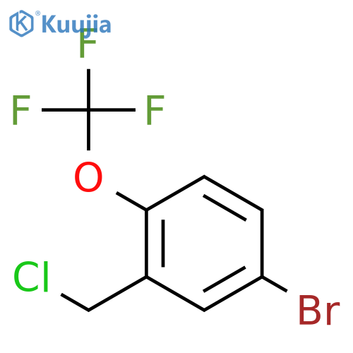 4-bromo-2-(chloromethyl)-1-(trifluoromethoxy)benzene structure