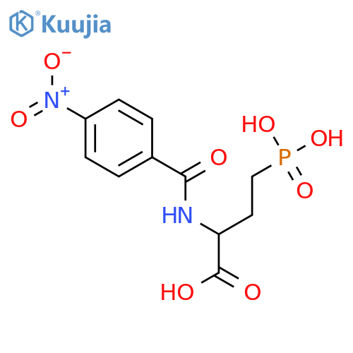 Butanoic acid, 2-[(4-nitrobenzoyl)amino]-4-phosphono-, (±)- structure