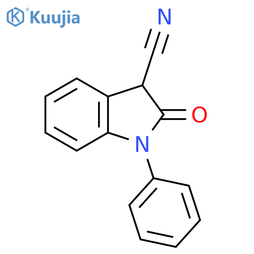 1H-Indole-3-carbonitrile, 2,3-dihydro-2-oxo-1-phenyl- structure