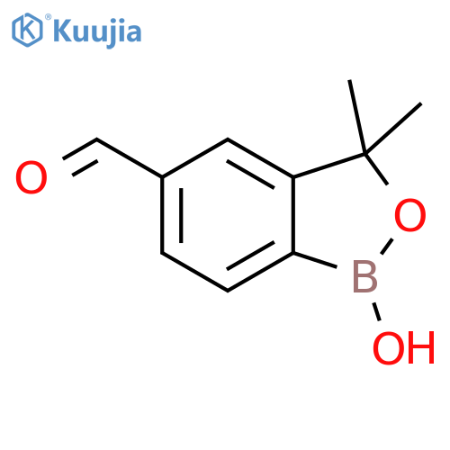 1,3-dihydro-1-hydroxy-3,3-dimethyl-2,1-Benzoxaborole-5-carboxaldehyde structure