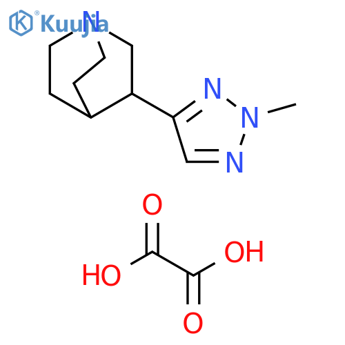 1-Azabicyclo[2.2.2]octane, 3-(2-methyl-2H-1,2,3-triazol-4-yl)-,ethanedioate (2:3) structure