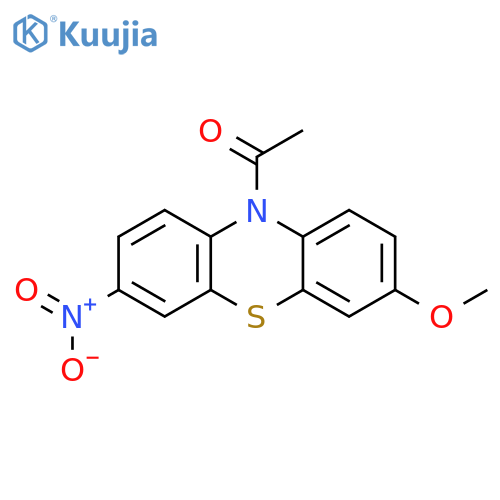 1-(3-methoxy-7-nitro-10H-phenothiazin-10-yl)ethan-1-one structure