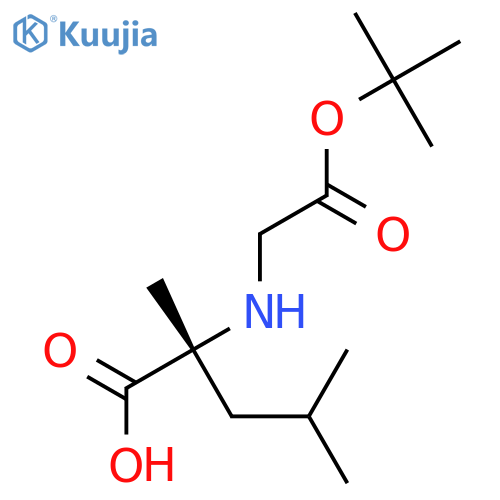 (R)-2-((tert-Butoxycarbonyl)amino)-2,4-dimethylpentanoic acid structure