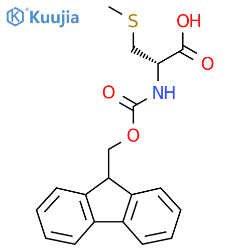 (2S)-2-(9H-Fluoren-9-ylmethoxycarbonylamino)-3-methylsulfanylpropanoic acid structure