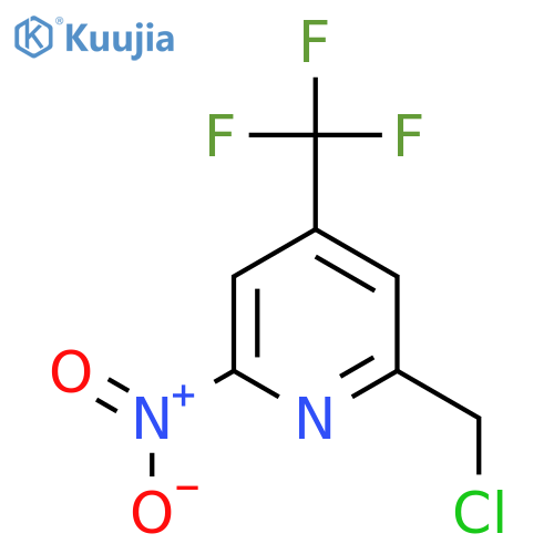 2-(Chloromethyl)-6-nitro-4-(trifluoromethyl)pyridine structure